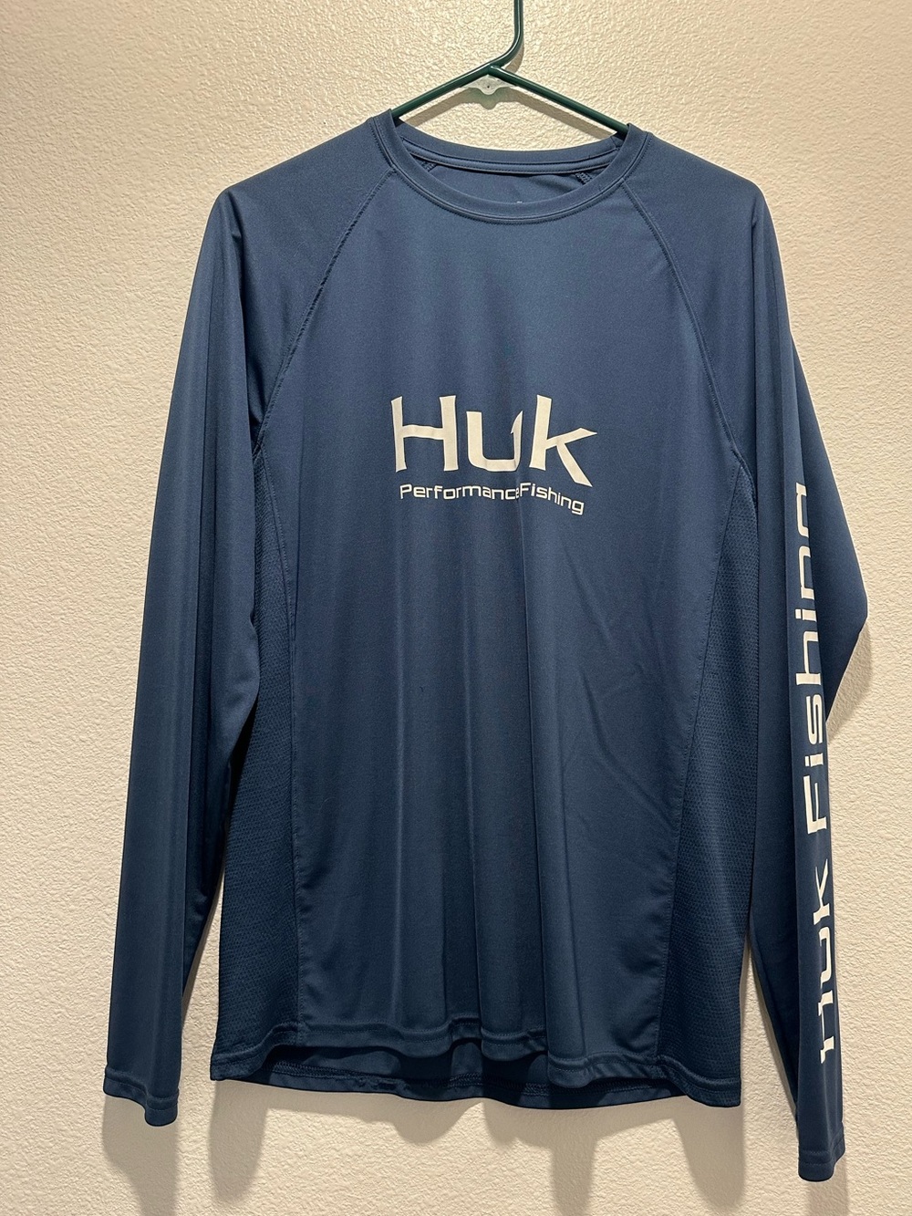 Huk - Navy Blue Long-Sleeve Performance Fishing Shirt